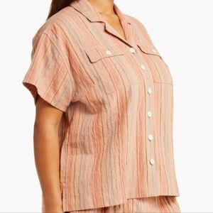 NWT MADEWELL COTTON/LINEN BUTTONDOWN $79.50